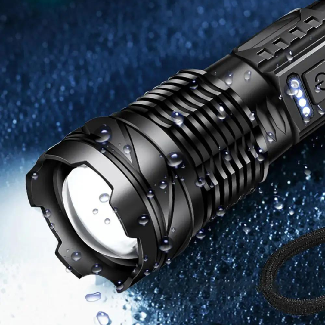 SuperFlashlight 1+1 GRATIS- Multifunktionell Uppladdningsbar Ficklampa