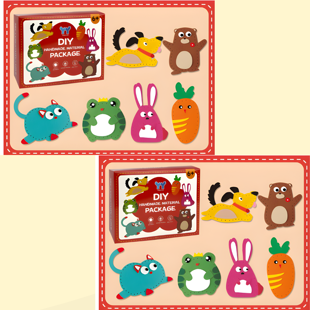 Kletshuts™ SewingCraft 1+1 GRATIS: DIY Djur Sömnad Kit Barn Kreativt Hantverk Set