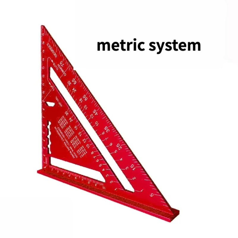 TriangleRuler - Aluminium Legering Triangel Linjal För Träbearbetning