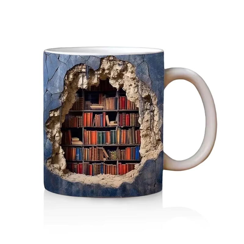 LibraryMug - 3D Bibliotek Design Mugg