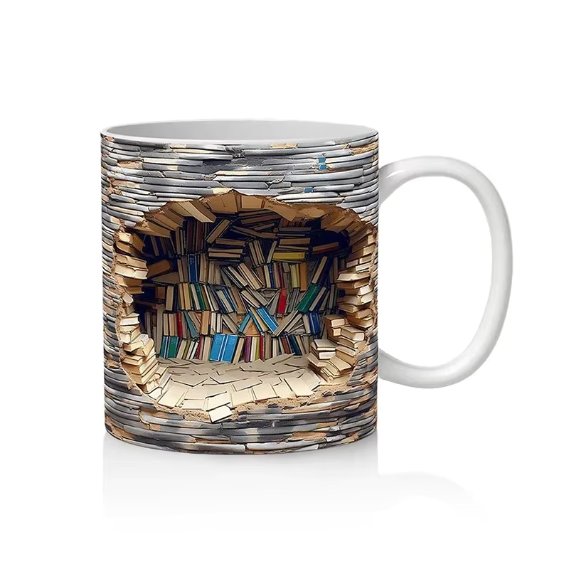 LibraryMug - 3D Bibliotek Design Mugg