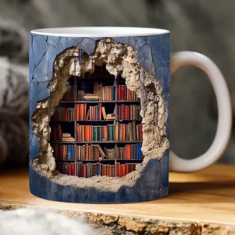 LibraryMug - 3D Bibliotek Design Mugg