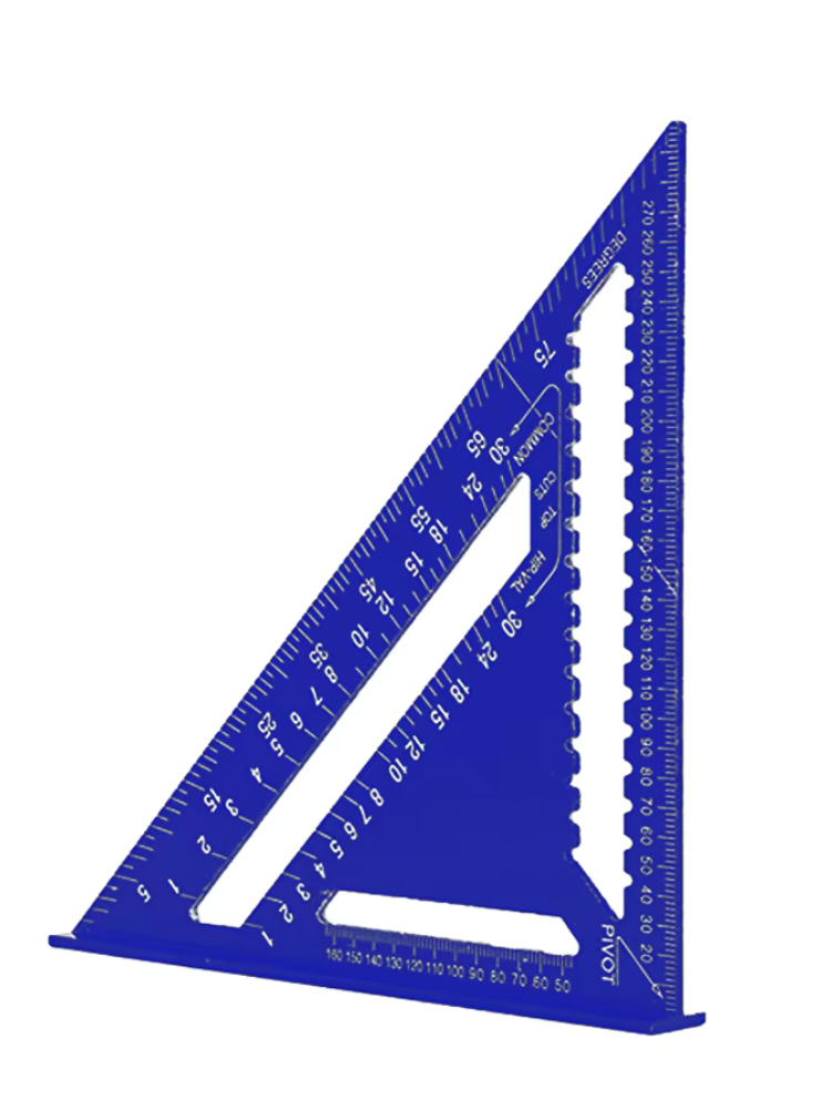 TriangleRuler - Aluminium Legering Triangel Linjal För Träbearbetning