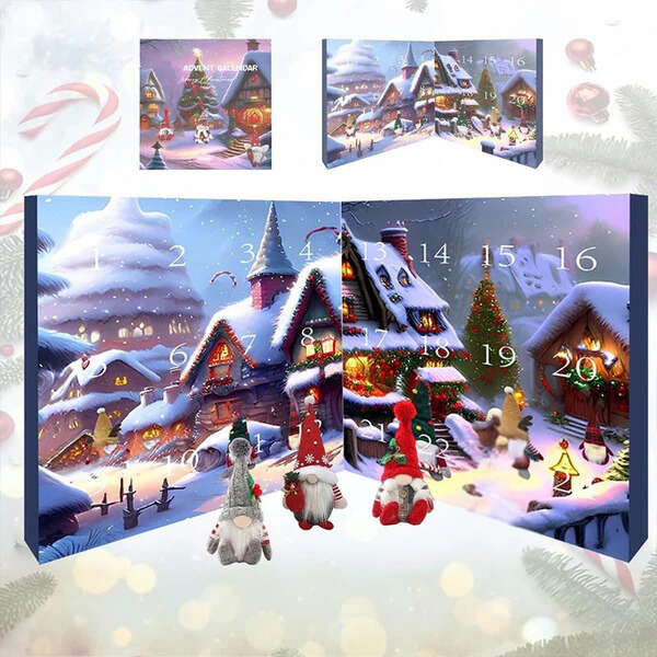 GnomeCalendar - 2024 Holloween Nedräkning Och Julkalender Adventskalender