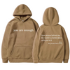 Icone™ DearHoodie: Hoodie Med Fram Och Baksida Tryck Budskap