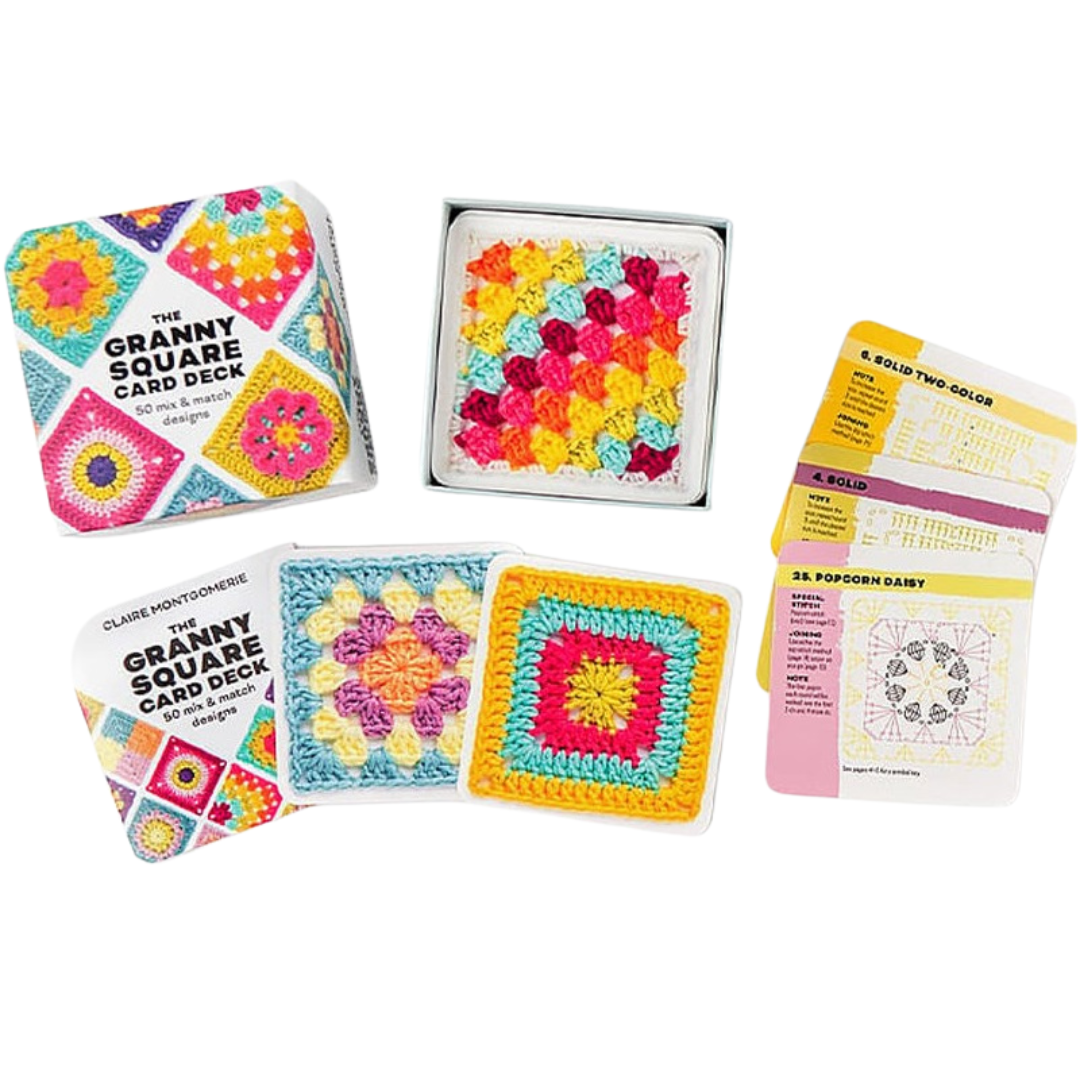 CrochetCards: Fyrkant Stickning Virka Guide Kort Uppsättning