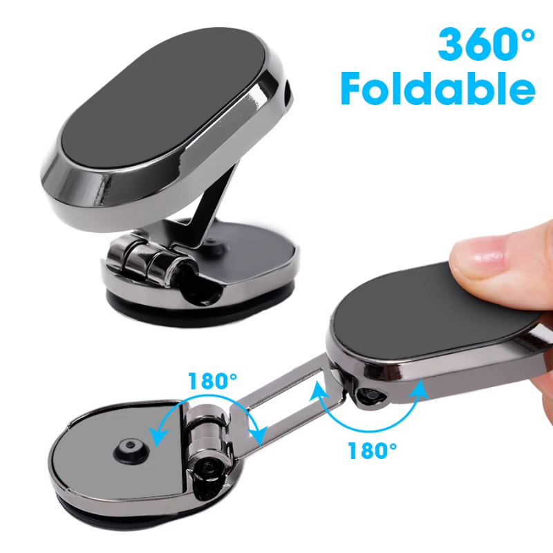 Holder360° FoldableHolder - Vikbar Metall Magnetisk Bil Telefon Hållare