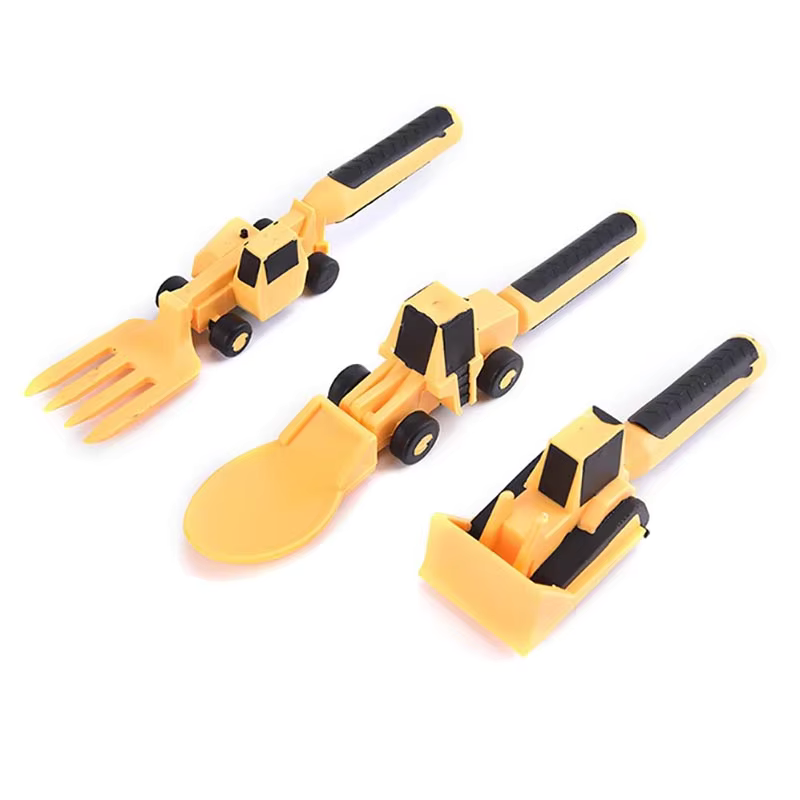 Kletshuts™ CarCutlery: BarnKonstruktion Bestick Set