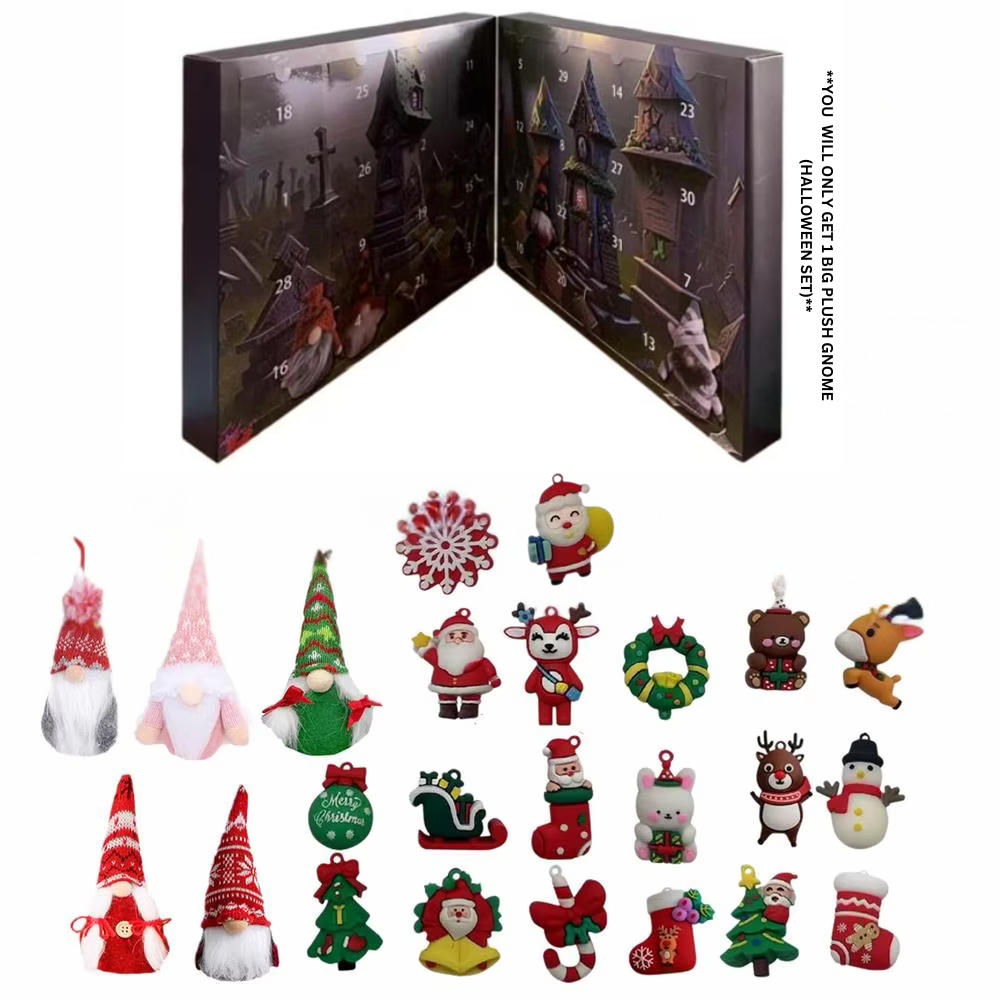 GnomeCalendar - 2024 Holloween Nedräkning Och Julkalender Adventskalender