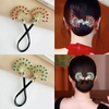 Rose® HairTie 1+1 GRATIS: Snygg Hårsnodd Elegant Vintage Kristallhästsvans Twisthållare