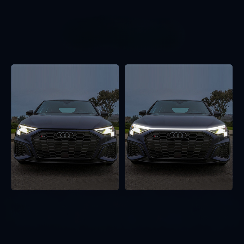 Ledsen™ CarLights - Dynamiska LED Lampor För Bilhuvar 2M Strip