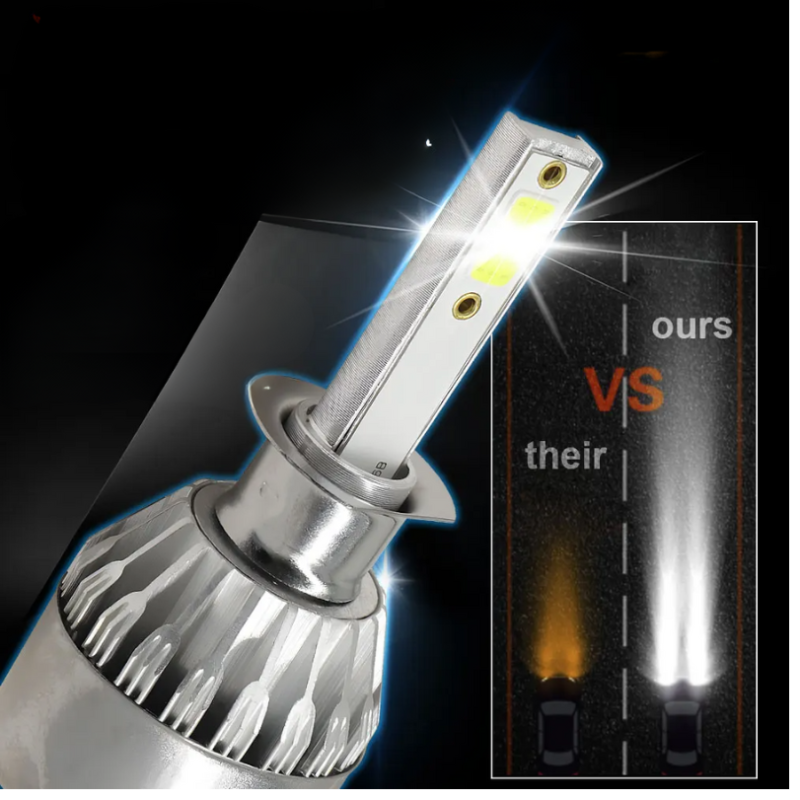 Ledsen™ HeadlightPro 1+1 GRATIS: Högpresterande LED-Strålkastare För Bilar