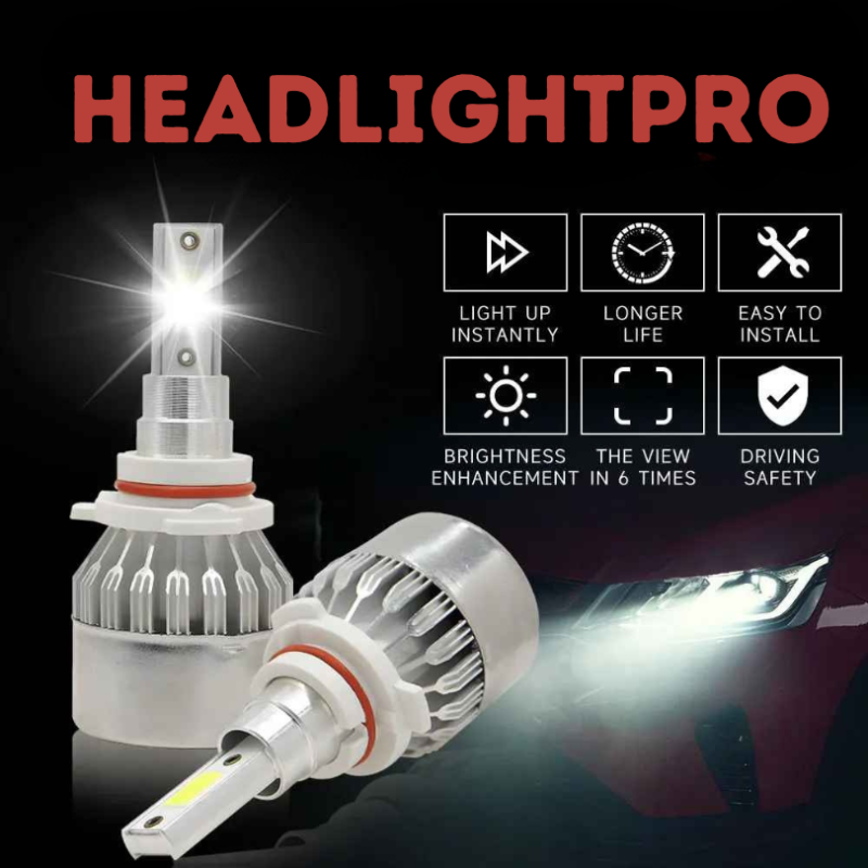 Ledsen™ HeadlightPro 1+1 GRATIS: Högpresterande LED-Strålkastare För Bilar