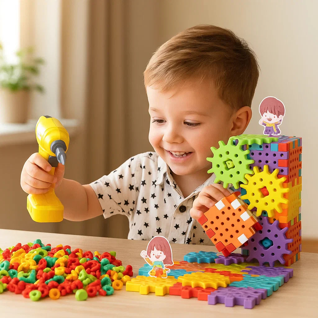 Kletshuts™ GearPuzzle: Fantastiskt Interaktivt 3D Utrustning Pussel Spel Set