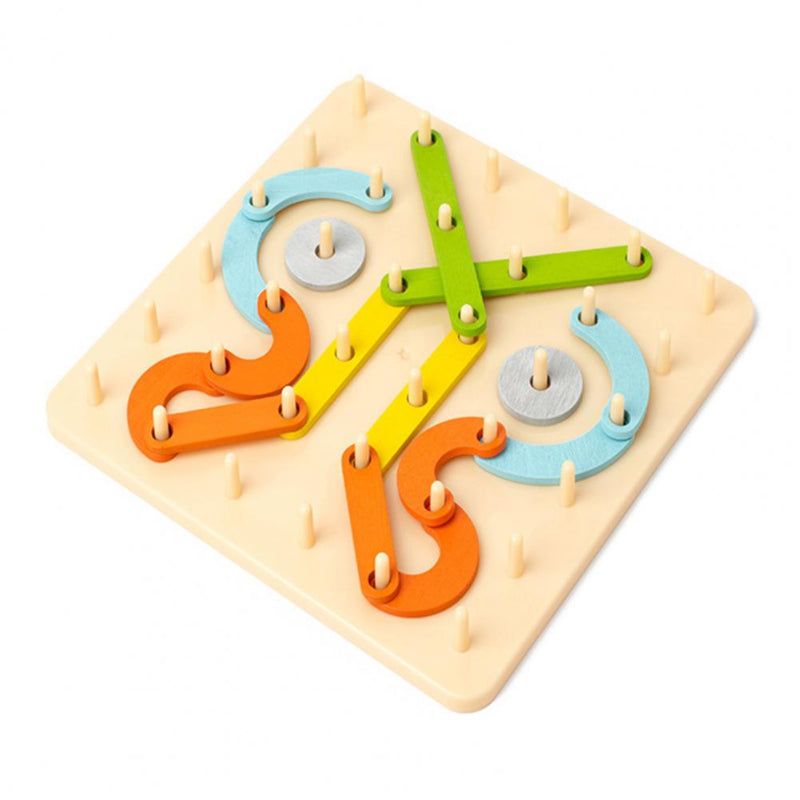 Kletshuts™ PuzzleBoard - Montessori Trä Pussel Styrelse Uppsättning