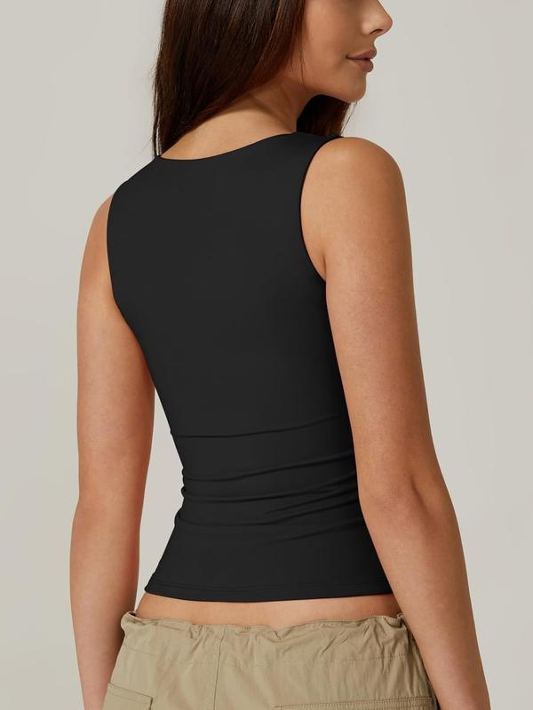Icone™ TankTop 1+1 GRATIS: Dam Fyrkantig Hals Ärmlös Linne