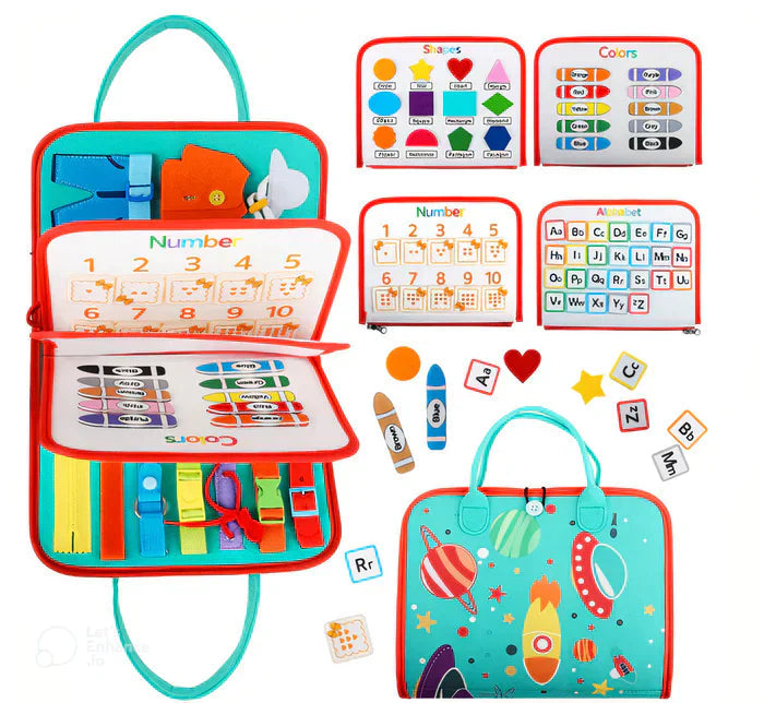 Kletshuts™ BusyBoard: Sensoriska Finmotorik Färdigheter Montessori Pedagogisk Busy Board