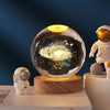 Ledsen™ CrystalBall - 3D-Solsystemets Kristallkula Med LED-Lampa