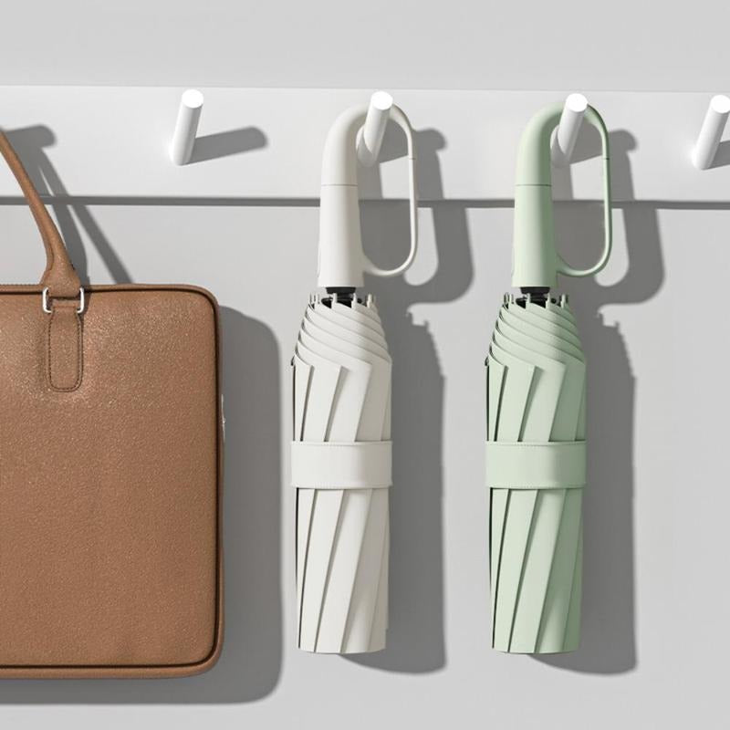 FoldingUmbrella: Automatisk 20 Ben Ringspänne Handtag Fällbar Paraply