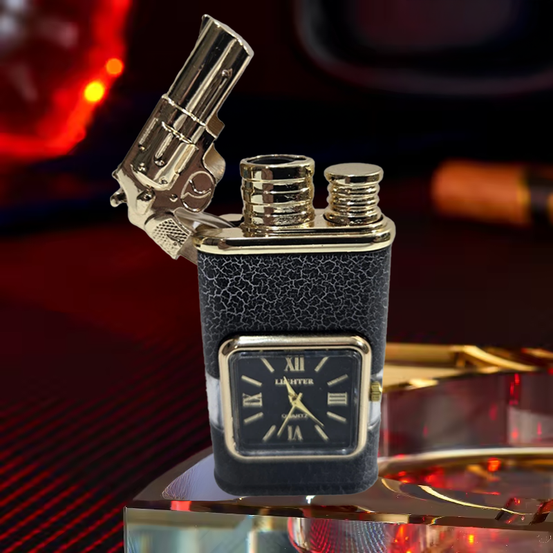 WatchLighter: Vintage Inspirerad Multifunktionell Dubbel Flamma Titta Tändare