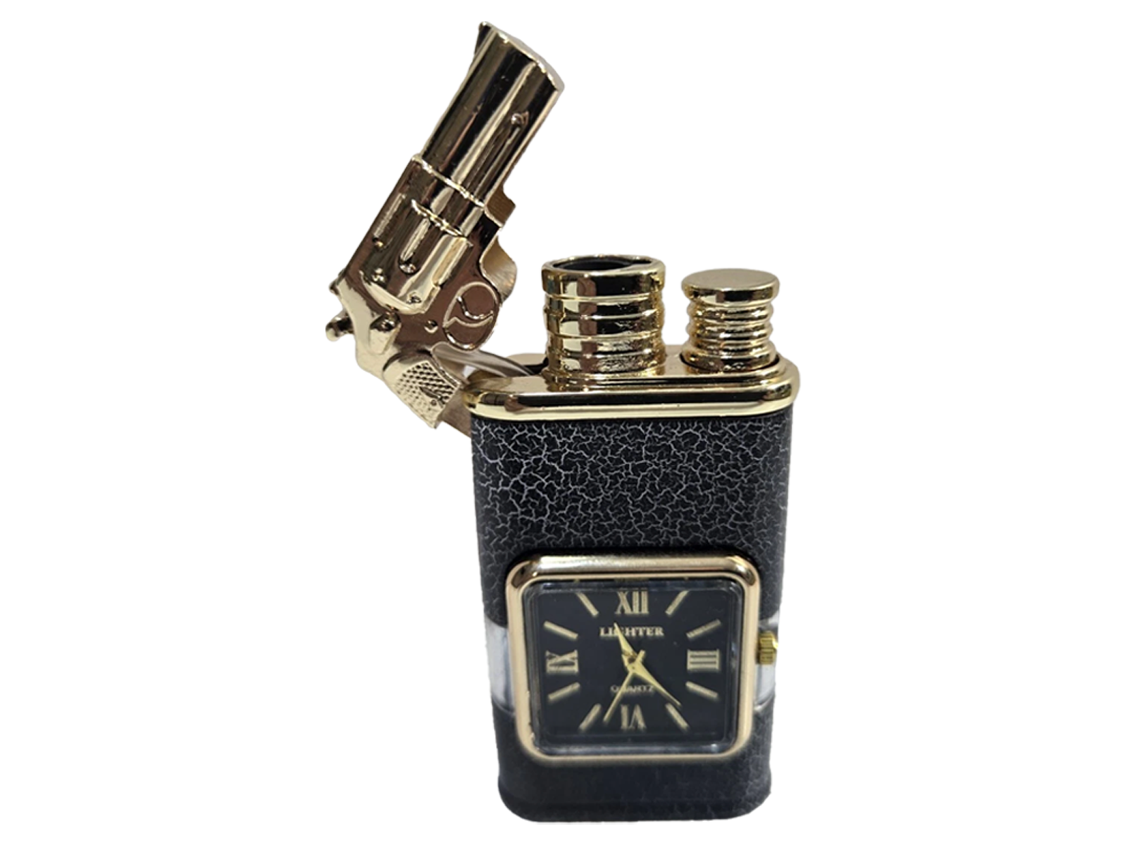 WatchLighter: Vintage Inspirerad Multifunktionell Dubbel Flamma Titta Tändare