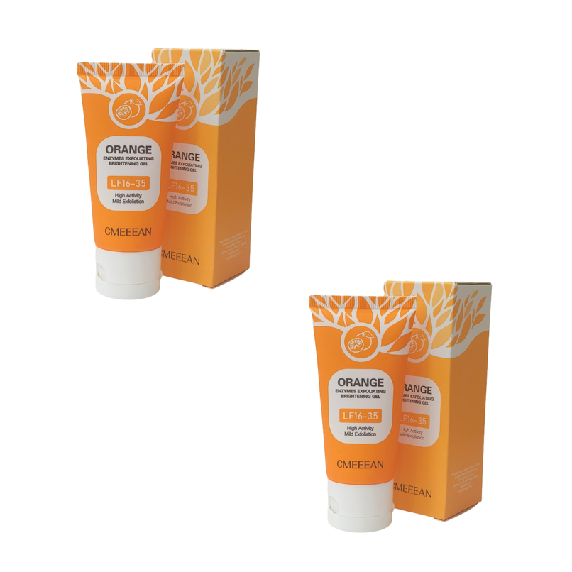 ExfoliatingGel 1+1 GRATIS: Orange Exfolierande Gel Mild Död Hud Borttagare