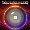 Ledsen™ AdjustableFlashlight: Ultraljusstark Uppladdningsbar Ficklampa Med Justerbar Stråle