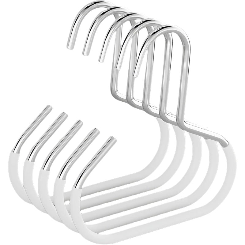 GlideHold® ClosetRing 10+10 GRATIS: Öppen Ring Platsbesparande Closet Hängare