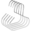 GlideHold® ClosetRing 10+10 GRATIS: Öppen Ring Platsbesparande Closet Hängare
