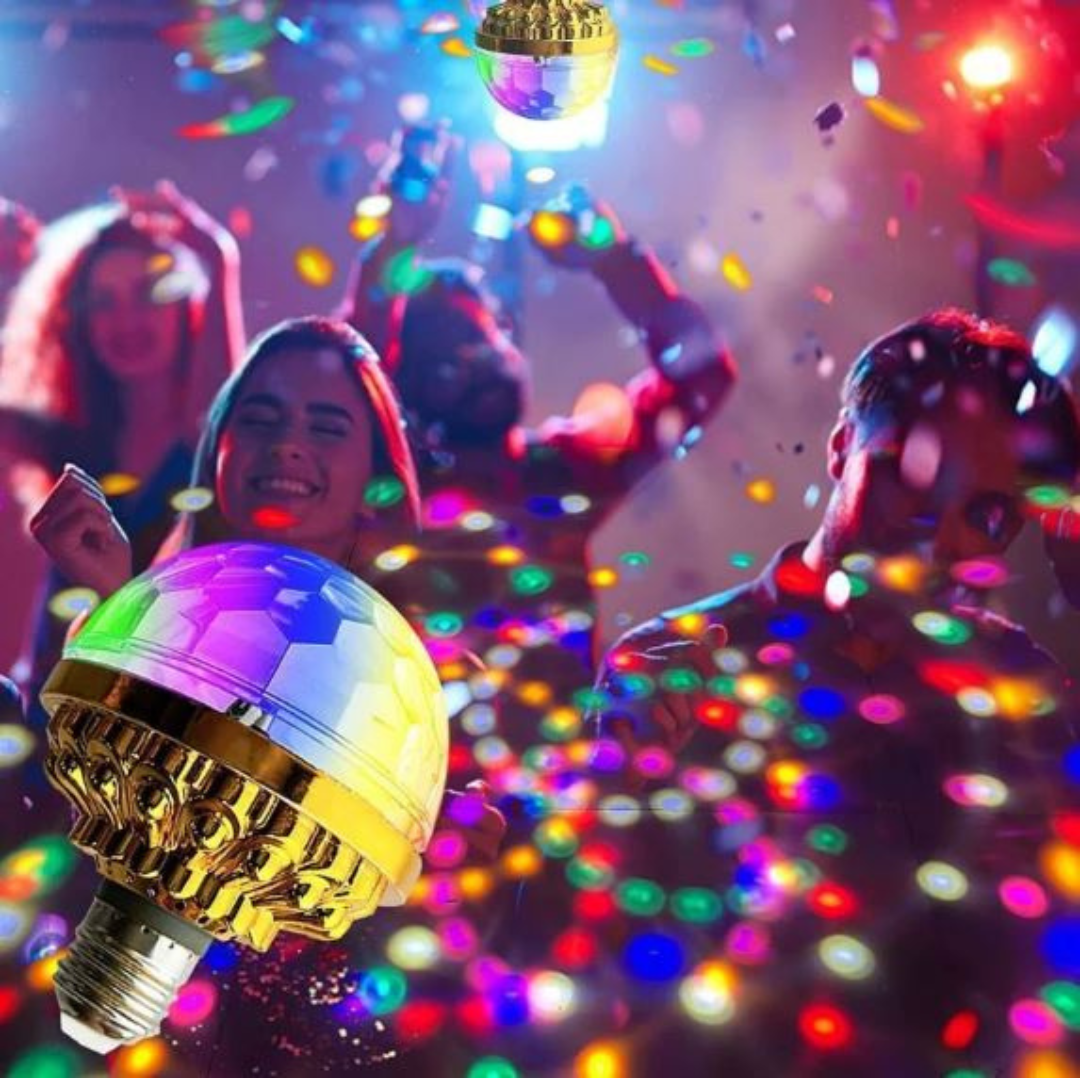 Ledsen™ DiscoBall 1+1 GRATIS: Färgglad Roterande LED Disco Ljuskula