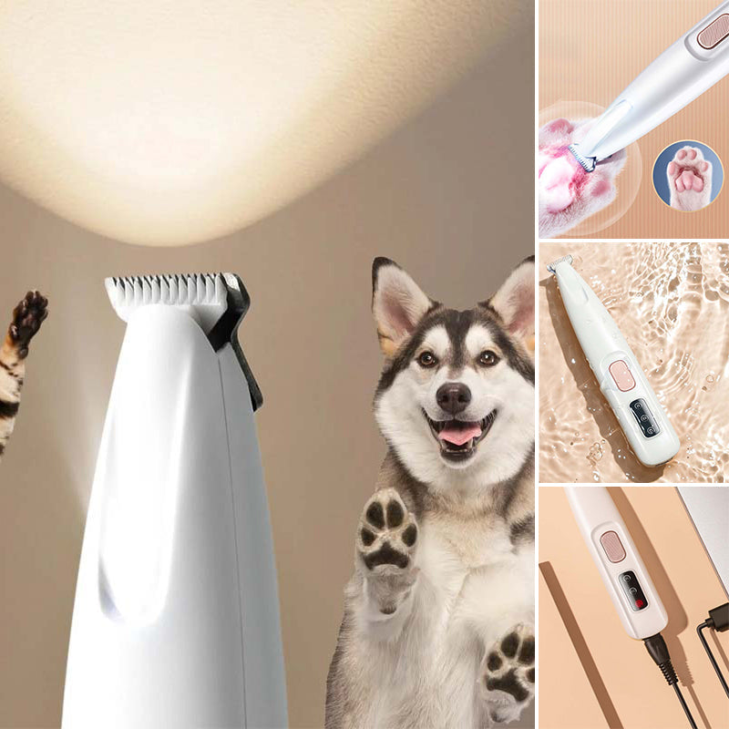 DogCatFri™  PetTrimmer: Husdjur Hår Trimmer Med LED Ljus