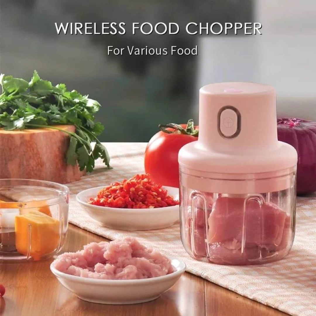 Globetrek° FoodChopper 1+1 GRATIS: Trådlös Mini Livsmedel Hackare