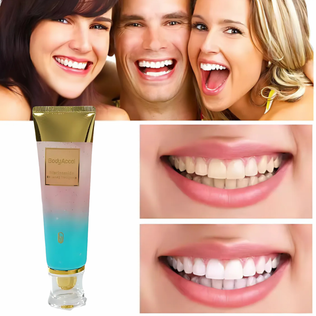 WhiteningToothpaste 1+1 GRATIS: Niacinamid Vitgörande Och Fläckborttagande Tandkräm