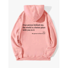 Icone™ DearHoodie: Hoodie Med Fram Och Baksida Tryck Budskap
