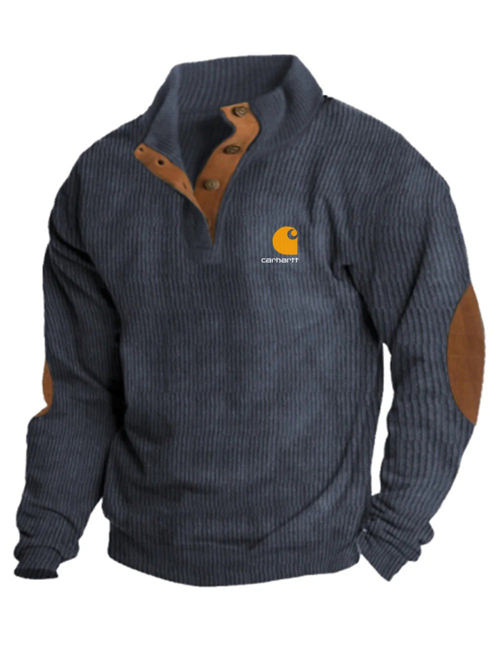 Icone™ CorduroySweatshirt: Tillfällig Långärmad Corduroy Sweatshirt