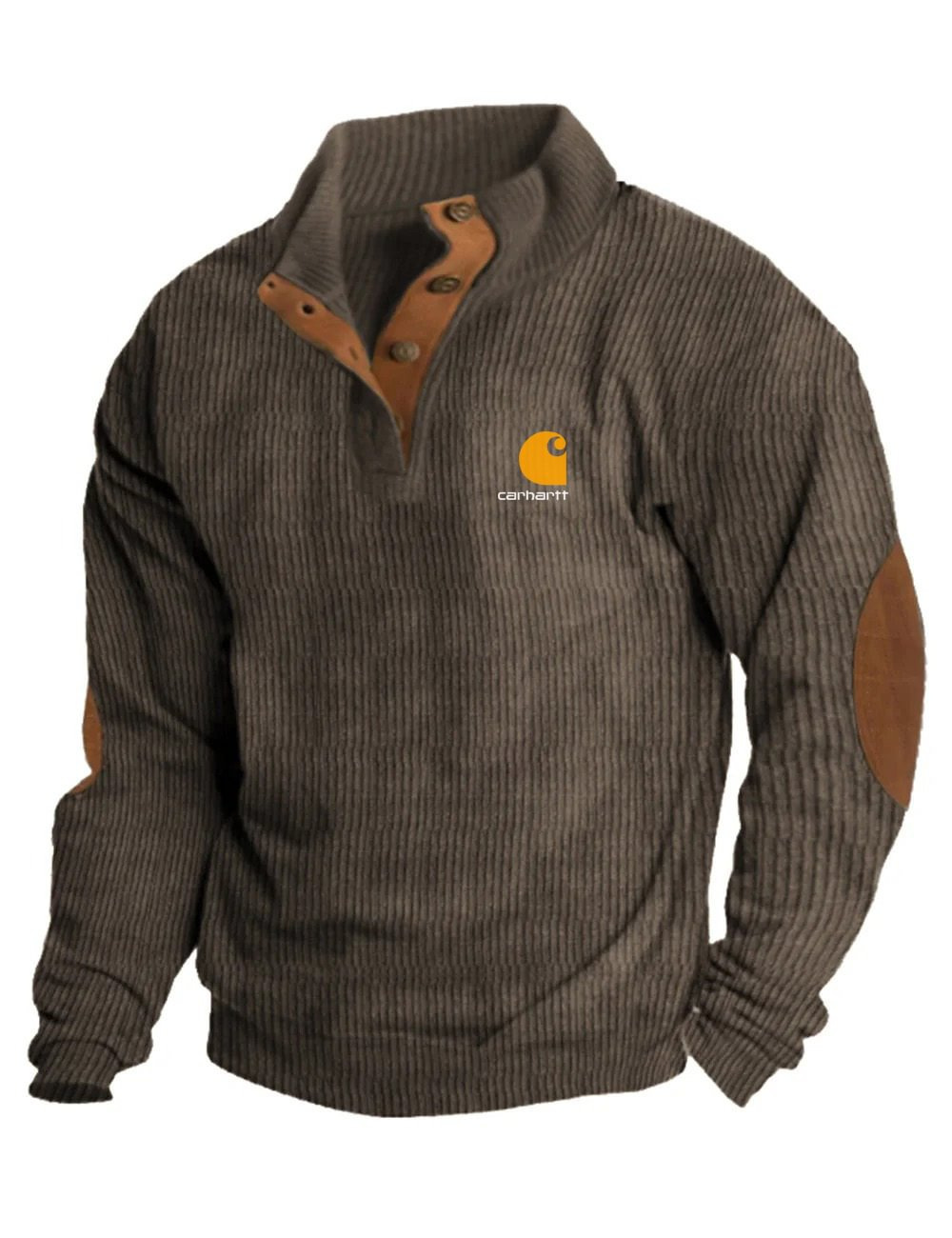 Icone™ CorduroySweatshirt: Tillfällig Långärmad Corduroy Sweatshirt