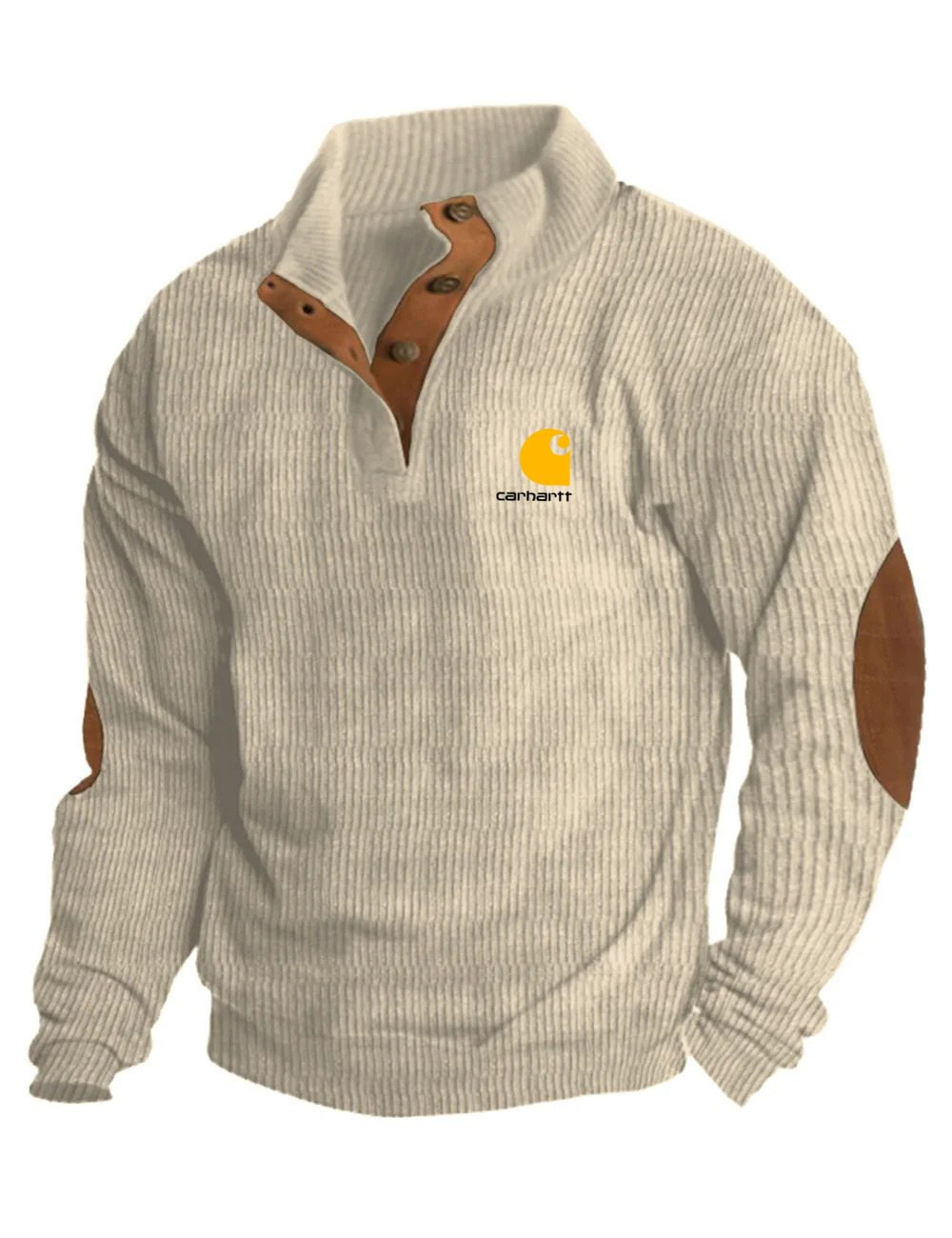 Icone™ CorduroySweatshirt: Tillfällig Långärmad Corduroy Sweatshirt