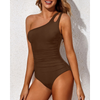 Icone™ StylishSwimsuit: Sido Rem En Axlad Stil Kurva Passform Baddräkt
