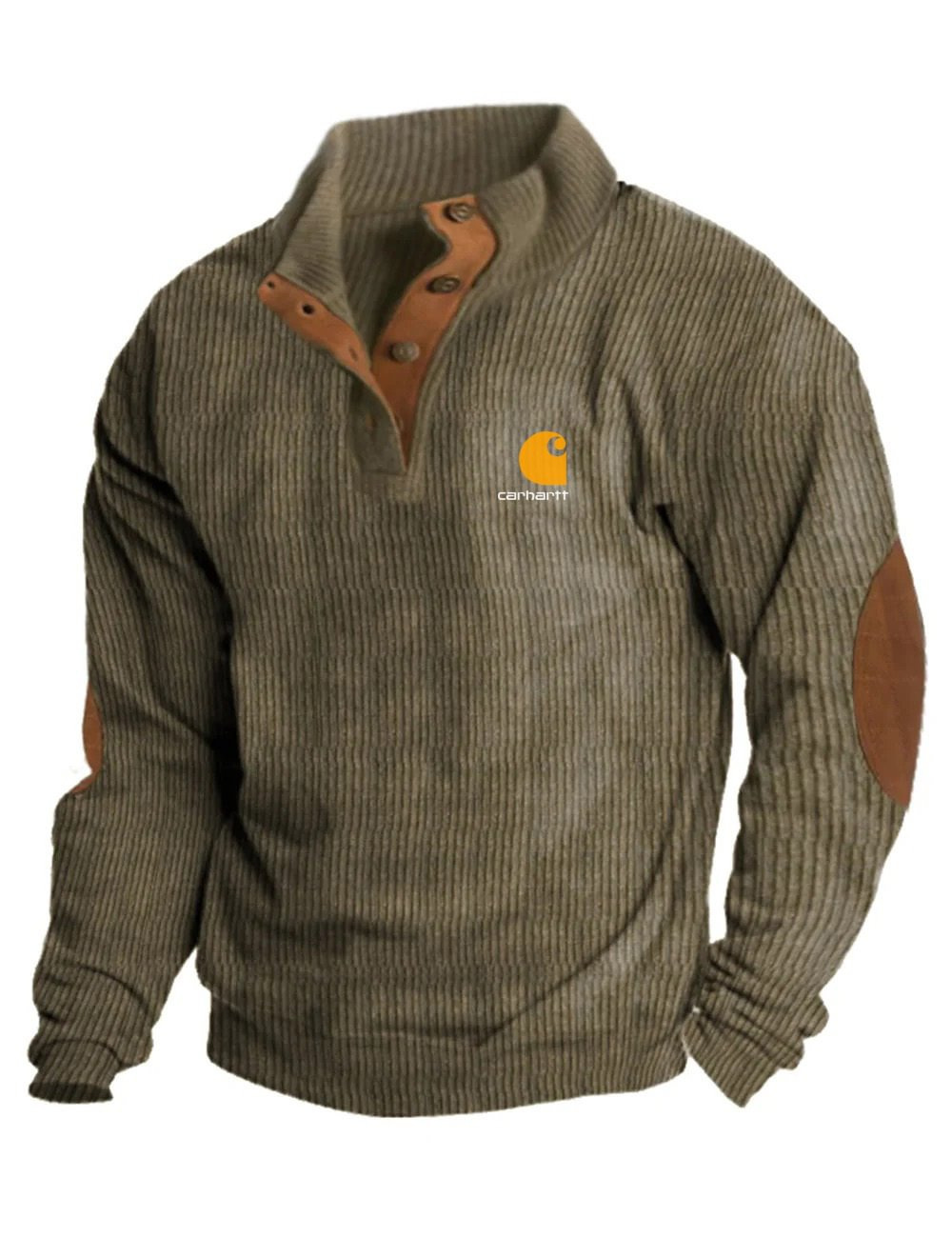 Icone™ CorduroySweatshirt: Tillfällig Långärmad Corduroy Sweatshirt