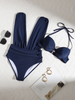 Icone™ HalterSwimsuit: V-Ringad Halter-Remmar Midjeformande Baddräkt