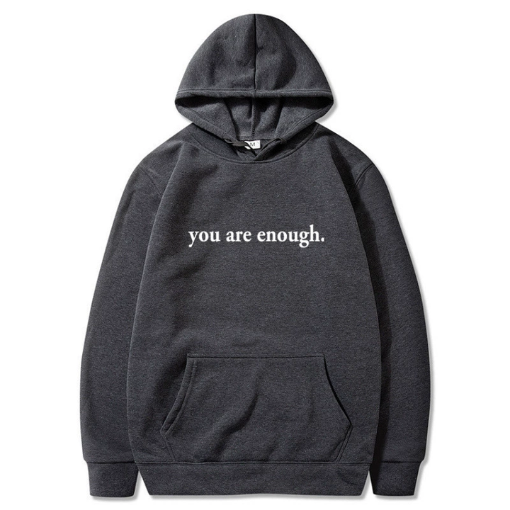 Icone™ DearHoodie: Hoodie Med Fram Och Baksida Tryck Budskap