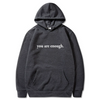 Icone™ DearHoodie: Hoodie Med Fram Och Baksida Tryck Budskap