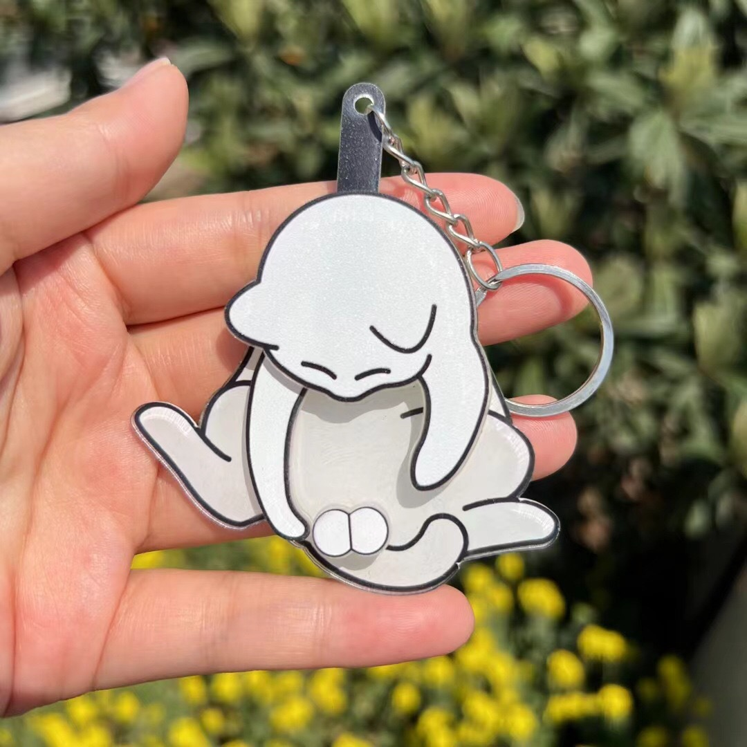 CatKeychain 1+1 GRATIS: Rolig Lekfull Unik Katt Nyckelring Tillbehör