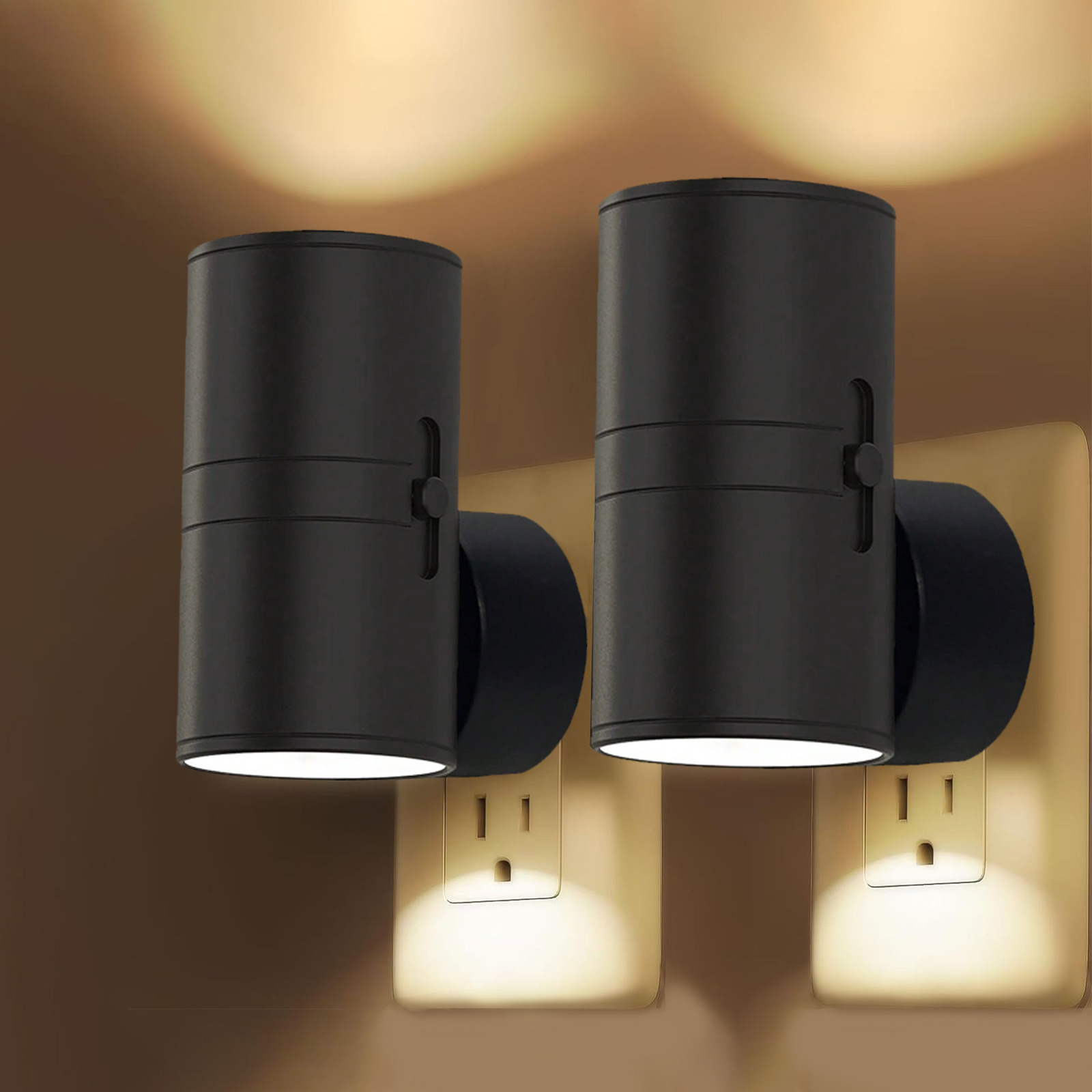 Ledsen™ NightLight: Modern Bärbar Dimbar Plug-In Natt Ljus
