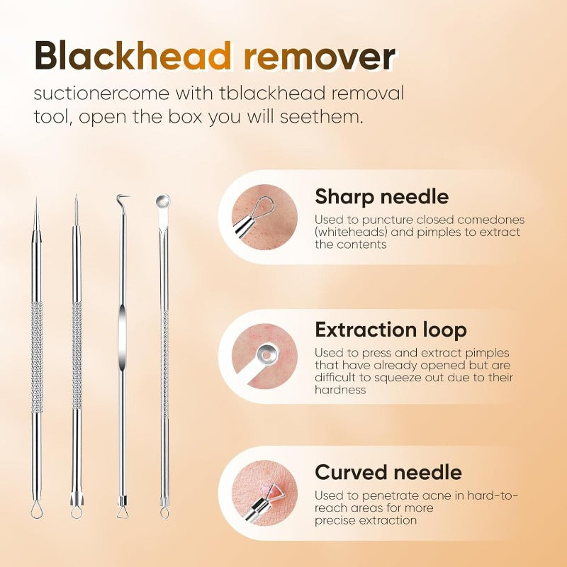 PoreRemover: Uppladdningsbar Smart Blackheads, Whiteheads Pore Avlägsnande Kit