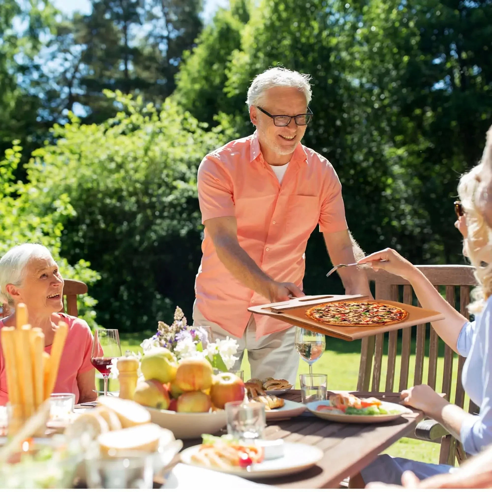 Globetrek° PizzaPeel: Högkvalitativ Non-stick Pizza Slide Peel Köks Verktyg