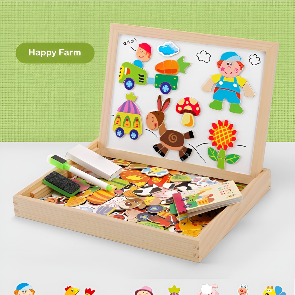 Kletshuts™ SketchBoard: Rolig Interaktiv Barn Magnetisk Skiss Tavla