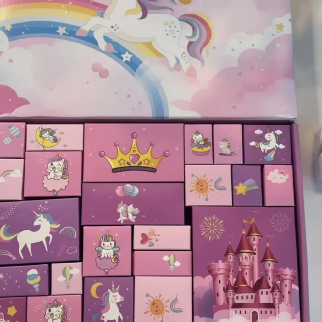 Kletshuts™ UnicornAdvent: Kul Kreativt Jul Enhörning Advent Kalender