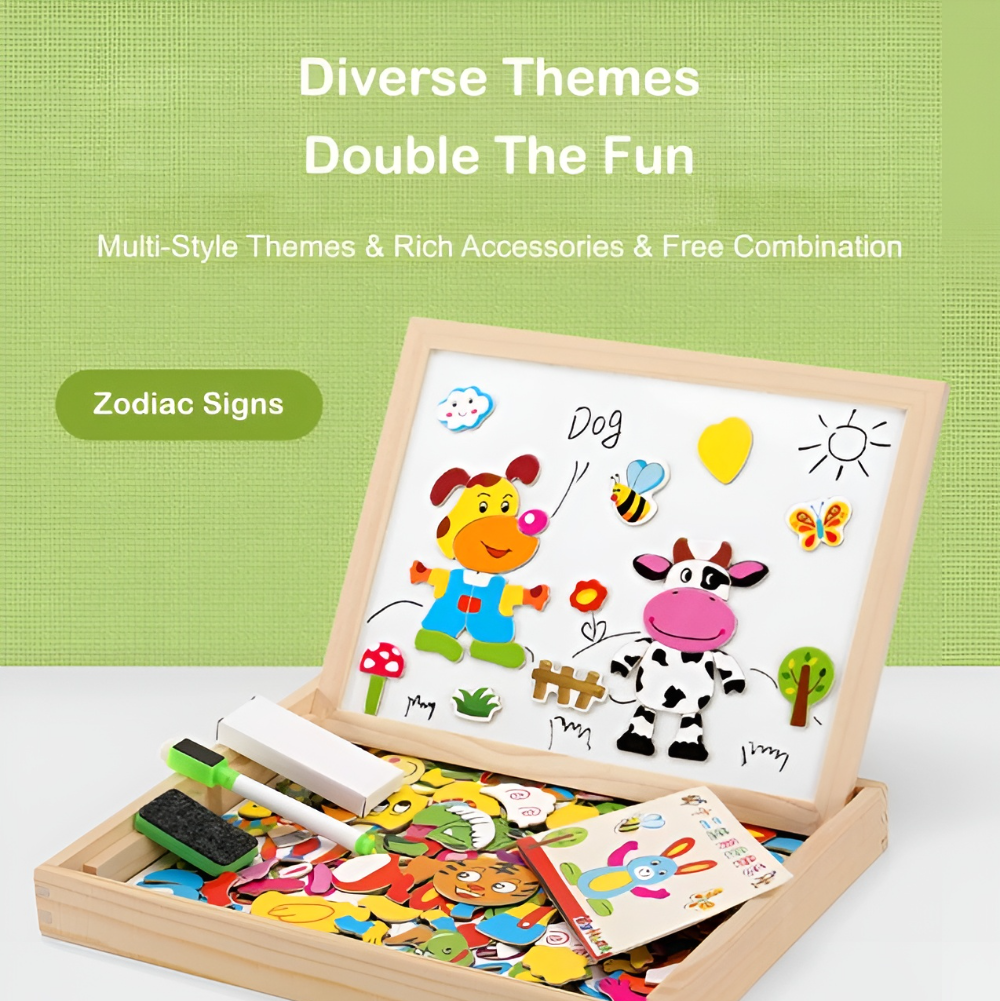 Kletshuts™ SketchBoard: Rolig Interaktiv Barn Magnetisk Skiss Tavla