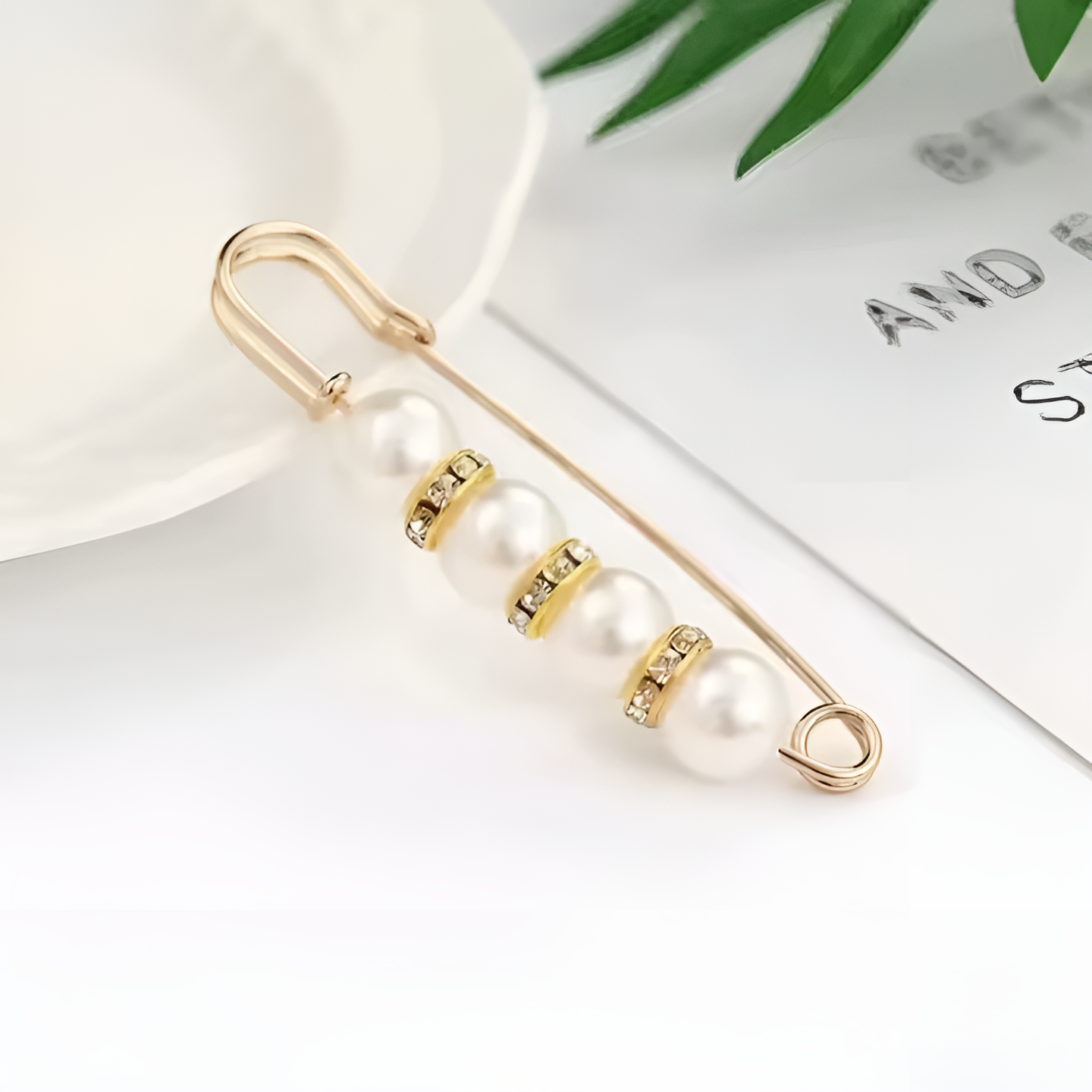 Jewelance™ BroochPin 1+1 GRATIS: Elegant Snygg Pärla Säkerhet Nål Brosch Set